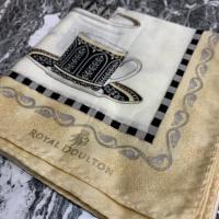 ราคา ผ้าเช็ดหน้า Royal doulton made in England ผ้าผูกผม มือสองสภาพดี (11540216548)