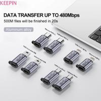 ราคา Keepin อะแดปเตอร์ Micro USB, อะแดปเตอร์ USB Type-C Mini USB USB C เป็นอะแดปเตอร์ USB, ตัวแปลง Micro/ ทนทาน Fast Charging To Type-C Converter Office Home Supply (28151218443)