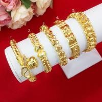 ราคา สร้อยข้อมือทองแพร หัวใจ ดอกพิกุล น้ำหนัก 2 บาท ความยาว 7-7.5 นิ้ว ชุบทอง ทองเหมือนจริง ใส่อาบน้ำได้ รูปถ่ายจากสินค้าจริง (19363178928)