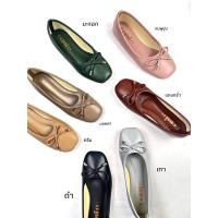 ราคา รองเท้าคัทชูไซส์ใหญ่ 41-45 หนังนิ่มแต่งโบว์ (9645408232)