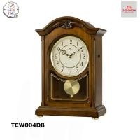 ราคา DOGENI Wooden Table Clocks นาฬิกาตั้งโต๊ะ รุ่น TCW004DB (10947165508)