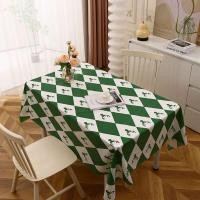 ราคา ผ้าปูโต๊ะกันน้ำ ผ้าปูโต๊ะ pvc ผ้าคลุมโต๊ะ INS Nordic กันน้ํา Oilproof Disposable High-End ผ้าปูโต๊ะสไตล์โมเดิร์น PEVA ลายสก๊อตผ้าปิคนิคผ้าปูโต๊ะ (53802542659)