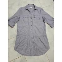 ราคา เสื้อเชิ้ตยี่ห้อ Bossini ลายทางขาว-ม่วง (11314669063)