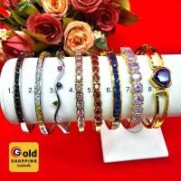 ราคา กำไลข้อมือพลอย คละแบบ เส้นผ่านศูนย์กลาง 5.3-5.6 ซม. กำไลพลอย กำไลทอง กำไลโรเดียม ใส่ได้ทุกโอกาส งานสวยพร้อมส่ง (21480899682)