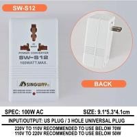 ราคา SINGWAY SW-S12 Step Down & Step Up Transformer 110V 220V 100w Transformer (41174679572)
