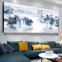 ราคา ออกแบบโดยภาพวาดบรรยากาศห้องนั่งเล่นและน้ำตก ป้ายผนังตกแต่งด้วยภาพวาดวิวธรรมชาติ (48400140831)