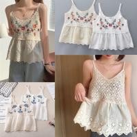 ราคา สายเดี่ยวไหมพรมแต่งระบายชาย สายเดี่ยวลูกไม้ (15885013377)