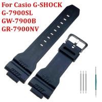 ราคา สําหรับ Casio นาฬิกา G-SHOCK G-7900SL GW-7900B GR-7900NV สายนาฬิกากันน้ําผู้ชายผู้หญิงสร้อยข้อมือสายรัดข้อมือสีดําอุปกรณ์เสริม (42408177317)