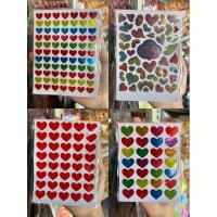 ราคา สติ๊กเกอร์หัวใจซองละ10แผ่น ซองละแบบ สติ๊กเกอร์หัวใจวาเลนไทน์ สติ๊กเกอร์ปัจฉิม ของแต่งปัจฉิม (25236440999)