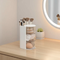 ราคา ที่ใส่ปากกาและที่เก็บแปรงแต่งหน้าแบบใส สําหรับดินสอเขียนคิ้ว ลิปสติก เครื่องสําอางตั้งโต๊ะ เครื่องเขียน (26693268973)