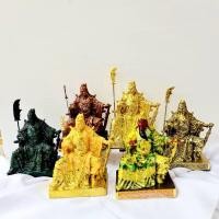 ราคา กวนอู เจ้าพ่อกวนอู เทพเจ้ากวนอู นั่งอ่านหนังสือสีไม้ สีทอง สีทองเคเสื้อเขียวหน้าแดง สีทองเหลือง 8 นิ้ว (14722510969)