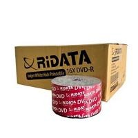 ราคา Ridata DVD-R ความจุ 4.7 GB ยกลัง 600 แผ่น (12 หลอด หลอดละ 50 แผ่น ) ปรินท์หน้าแผ่นได้ (9843480298)