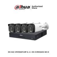 ราคา DAHUA ชุดกล้องวงจรปิด 4 ตัว 5 ล้านพิกเซล รุ่น DH-HAC-HFW1500TLMP-IL-A + DH-XVR5104HS-5M-I3 (ดูสด 5 ล้าน บันทึก 2 ล้าน) (40308341552)