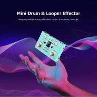 ราคา M-Vave Lost Tempo Effect Pedal Drum & Looper Effector Mini 2-in-1 Looper & Drum Machine Double Fooper Looper Looper Looper Pedal 30 กลองและ 4 ลูปความเร็วสูงปรับความเร็วสูงปรับความเร็วได้ (41014130993)