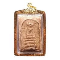 ราคา K879  สมเด็จพุฒจารย์โต พระสมเด็จ เกศไชโย9ชั้น วัดระฆัง กรุงเทพ 3.0X4.5 ซม. กรอบทองไมครอน พร้อมส่ง (17497748897)