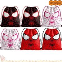 ราคา ถุงเก็บสไปเดอร์แมน LONGE แบบพกพา Marvels Spiderman Drawstring Bag ผ้าไม่ทอ กระเป๋าเป้ซูเปอร์ฮีโร่ อุปกรณ์การเรียน กระเป๋าเป้สะพายหลัง (44412596121)