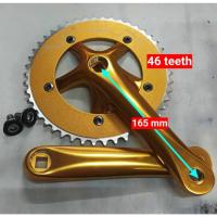 ราคา จานหน้า 46ฟัน อลูมิเนียม สีทอง จานฟิกเกียร์ ประเภทจานดูดใช้กับกะโหลกเหลี่ยม (53852632304)