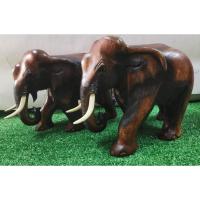 ราคา ช้างคู่​ ช้างเดิน​ ช้างไม้แกะสลัก ช้างมงคลแกะสลัก ช้างคู่เสริมฮวงจุ้ย ช้างแก้บน​ ขนาดสูง​ 12​ นิ้ว (4082108125)