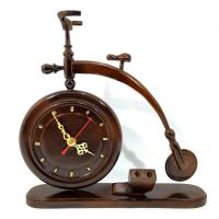 ราคา Kayu นาฬิกาตั้งโต๊ะไม้จักรยานขนาดเล็กบวกที่ใส่ปากกาปากกาลูกลื่นไม้สักแท้โบราณที่ไม่ซ้ําใคร (27615224057)