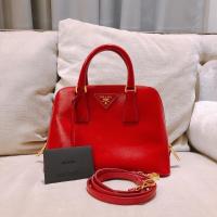 ราคา Used Prada Saffiano Vernic Rosso (4673744214)