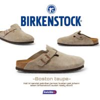 ราคา ♞,♘,♙2025 Thaya Birkenstock Boston Soft Footbed Clogs taupe original/birkenstock Boston taupe/birke (29926535999)