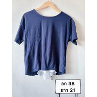 ราคา เสื้อเบลาส์ เสื้อยืดผู้หญิง แบรนด์ MAJESTIC LEGON มือสอง (A0105) (24229474358)