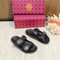 ราคา tory burch รองเท้าแตะสายรัดเมจิกแบนพื้นหนา TB ใหม่ปี 2024 รองเท้าแตะไม่ลื่นแบบสบายๆ รองเท้าแตะส้นสูง (25143250433)