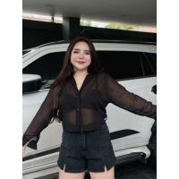 ราคา เสื้อชีฟอง รุ่นครอป แขนยาวอก 34-44 สี ขาว ดำ พร้อมส่ง (26461816251)