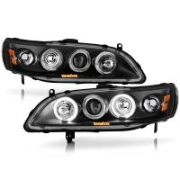 ราคา ไฟหน้าโปรเจคเตอร์ ไฟหน้าแต่ง HONDA ACCORD G6 1998 1999 2000 2001 2002 โคมดำ รุ่นงูเห่า (13589688626)