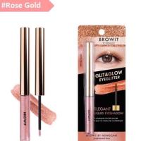ราคา Browit Glit & Glow Eyeglitter บราวอิท กลิต แอนด์ โกลว์ อายกลิตเตอร์ 3 กรัม (Rose Gold) (24991514523)