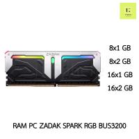ราคา แรม 8GB 16GB 32GB 3200 RAM PC ZADAK SPARK RGB DDR4 8 16 32 GB Bus3200 ของใหม่ มือ 1 memory pc BUSS Bus (43767109582)