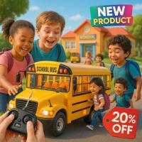 ราคา รถบัสนักเรียนบังคับรีโมทย์ รถโรงเรียนบังคับวิทยุ School Bus งานหนา สีสวย (25304729433)