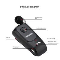 ราคา Lavalier style หูฟังบลูทูธ F920 ยืดหดได้ สแตนด์บายนาน เชื่อมต่อโทรศัพท์มือถือได้ 2 เครื่อง ระหว่างสายเรียกเข้า และการสั่นสะเทือน บลูทูธ 4.0 (24754786364)