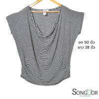 ราคา เสื้อยืดมือสอง คอถ่วง สภาพดี (41354021326)