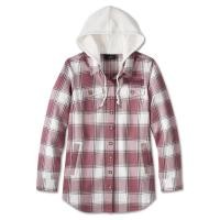 ราคา เสื้อฮู๊ดผู้หญิง Harley-Davidson women´s Thrill Seeker Tunic with removable Hood Plaid rose 96167-24VW (45952675804)