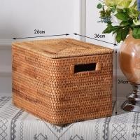 ราคา พื้นที่จัดเก็บ ขายร้อนกรอบขนาดใหญ่ที่ทําด้วยมือที่มีฝาปิดเวียดนามฤดูใบไม้ร่วงหวายตะกร้าเก็บตะกร้าเก็บทอ 2ไม่มี2 (45602479768)