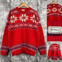 ราคา Fiorucci สเวตเตอร์ เสื้อกันหนาว สีแดง คริสมาส sweater (24340737175)