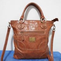 ราคา กระเป๋ามือสอง หนังแท้ แบรนด์ Anne Klein แท้% (1466623906)