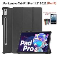 ราคา Lenovo สำหรับเคส Xiaoxin Pad 2022 ขนาด 11.2 นิ้ว Tab P11 Pro Gen2 TB132FU TB138FC แท็บเล็ตหนัง PU แม (27838586672)