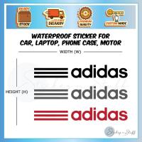 ราคา [D5] สติ๊กเกอร์โลโก้ Adidas Kereta มอเตอร์รถยนต์กันน้ําแล็ปท็อปหมวกกันน็อคตั้งโต๊ะกระเป๋าเดินทาง Stiker Pantulan ไวนิล Decal (44413809632)