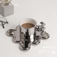 ราคา แก้วมัคเซรามิค ถ้วยชา แก้วกาแฟ ร้อน มีหู มีฝา พร้อมจานรอง เกาหลี มินิมอล (14515147511)