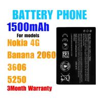 ราคา Battery Nokia 1500mAh รุ่น BV-6A 2060/3060/5250/8110/C5-03 แบตเตอรี่โทรศัพท์ (29411165130)