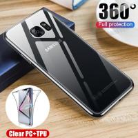 ราคา พร้อมตัวป้องกันหน้าจอสําหรับ Samsung Galaxy S7 Edge SM-G935F G935FD G935W G935S G935K G935L Slim Fit โปร่งใส 360° Protection Hard PC+TPU Case Crystal Clear Anti-yellowing Cover (27558211647)