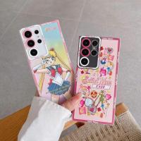 ราคา แฟชั่นการ์ตูน นักรบสาวสวย ซองโทรศัพท์ Samsung Galaxy S24 Ultra S24 Plus S23FE S23 Ultra S23 Plus S2 (27701965076)