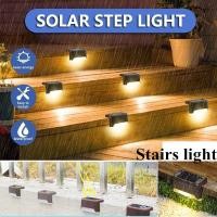 ราคา 4PCS Outdoor Solar Step Light Waterproof Solar Deck Light บันไดรั้วลาน Solar Light (22502170724)