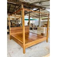 ราคา เตียงเสา 6 ฟุตไม้สักเก่า (24711960187)