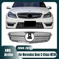 ราคา AMG สไตล์ Chrome สีดําสําหรับ Mercedes Benz C-Class W204 2008-2014 W204 C180 C200 C250 C280 C300 C350 Racing Grilles Upper Grilleauto ชิ้นส่วนรถตกแต่ง (55752832830)
