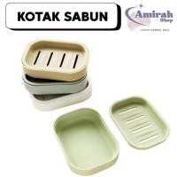 ราคา ทาฟโฮม ที่วางสบู่ 2 ชั้น กล่องสบู่บาร์ ที่วางสบู่ก้อน (25697729359)