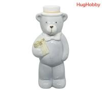 ราคา [มือ2] งานเก่าญี่ปุ่น ขวดใส่พริกไทย เซรามิค หมี Teddy Bear ถือ Book ขนาด 13.2cm (42453233487)