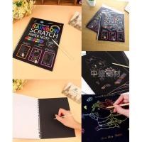 ราคา สมุดสเก็ตช์ภาพสีดำ วาดแล้วเป็นสีรุ้ง rainbow scratch paper note (3326865614)